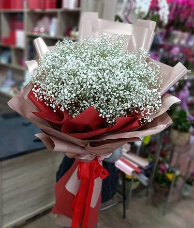 Букет цветов из: Гипсофила в Белоомуте