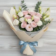 Букет шампанское в Белоомуте Букет цветов из: Лизиантусы в Белоомуте