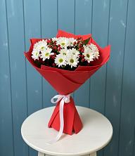 Букет ягоды на снегу в Белоомуте Букет цветов из: Хризантемы в Белоомуте