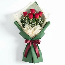Букет рубиновое очарование в Белоомуте Букет цветов из: Розы в Белоомуте