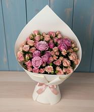 Букет Нежная розовость в Белоомуте Букет цветов из: Розы в Белоомуте